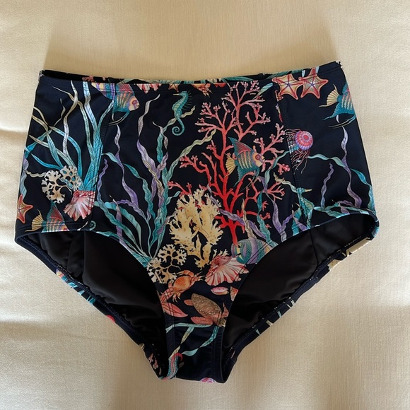 NWT J. Crew Ratti Under The Sea High Waist Bikini Bottom Sz XS - Picture 1 of 5